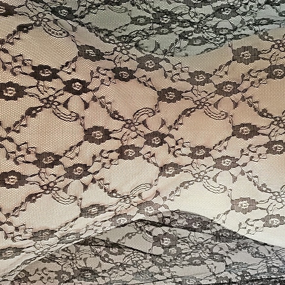 Planet Spirit Black Lace Hooded Cape NWOT Halloween Witch Day of the Dead 56" - Picture 12 of 14